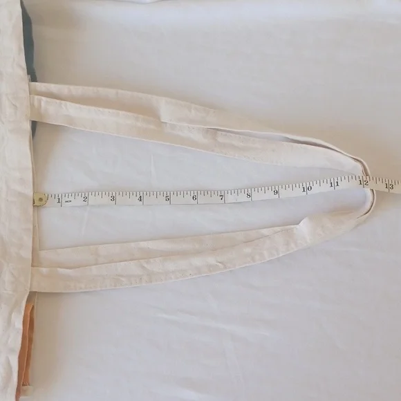 3/$25 Pet Food Express Canvas Tote Bag Cat & Dog Image, Off White Blue Orange - Picture 12 of 14